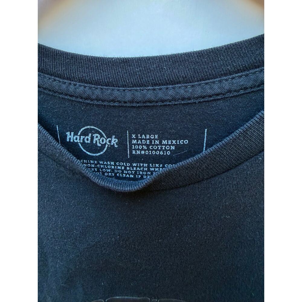Hard Rock Cafe Maui T Shirt Mens Large Black Tonal Logo Tee - Picture 3 of 4